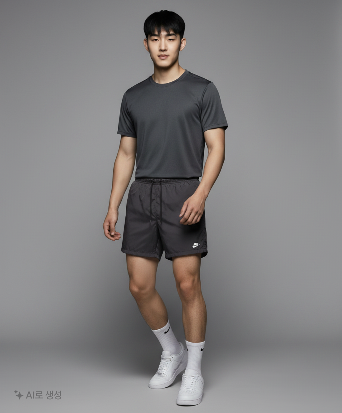 나이키(NIKE) 클럽 우븐 플로우 쇼츠 M - 블랙:화이트 / FN3308-010 L