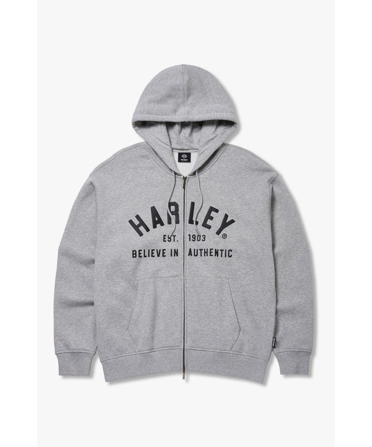할리데이비슨 컬렉션스®(HARLEY-DAVIDSON COLLECTIONS®) 1903 할리 후드 집업 _멜란지 그레이_HH16309001