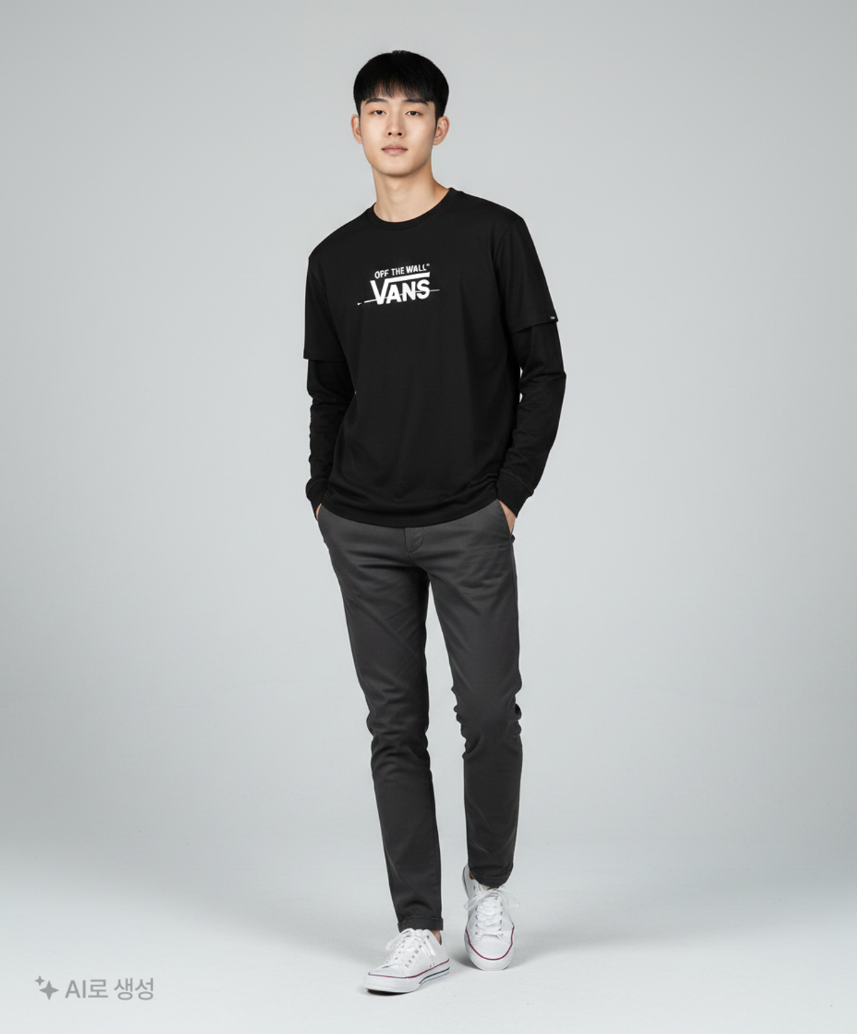 반스(VANS) 긴소매 티셔츠 L