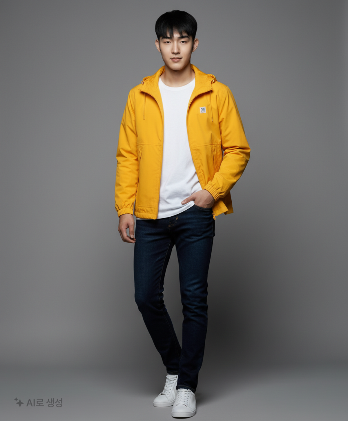 코닥(KODAK) 크로마 브리즈 우븐 후드 자켓 YELLOW 100