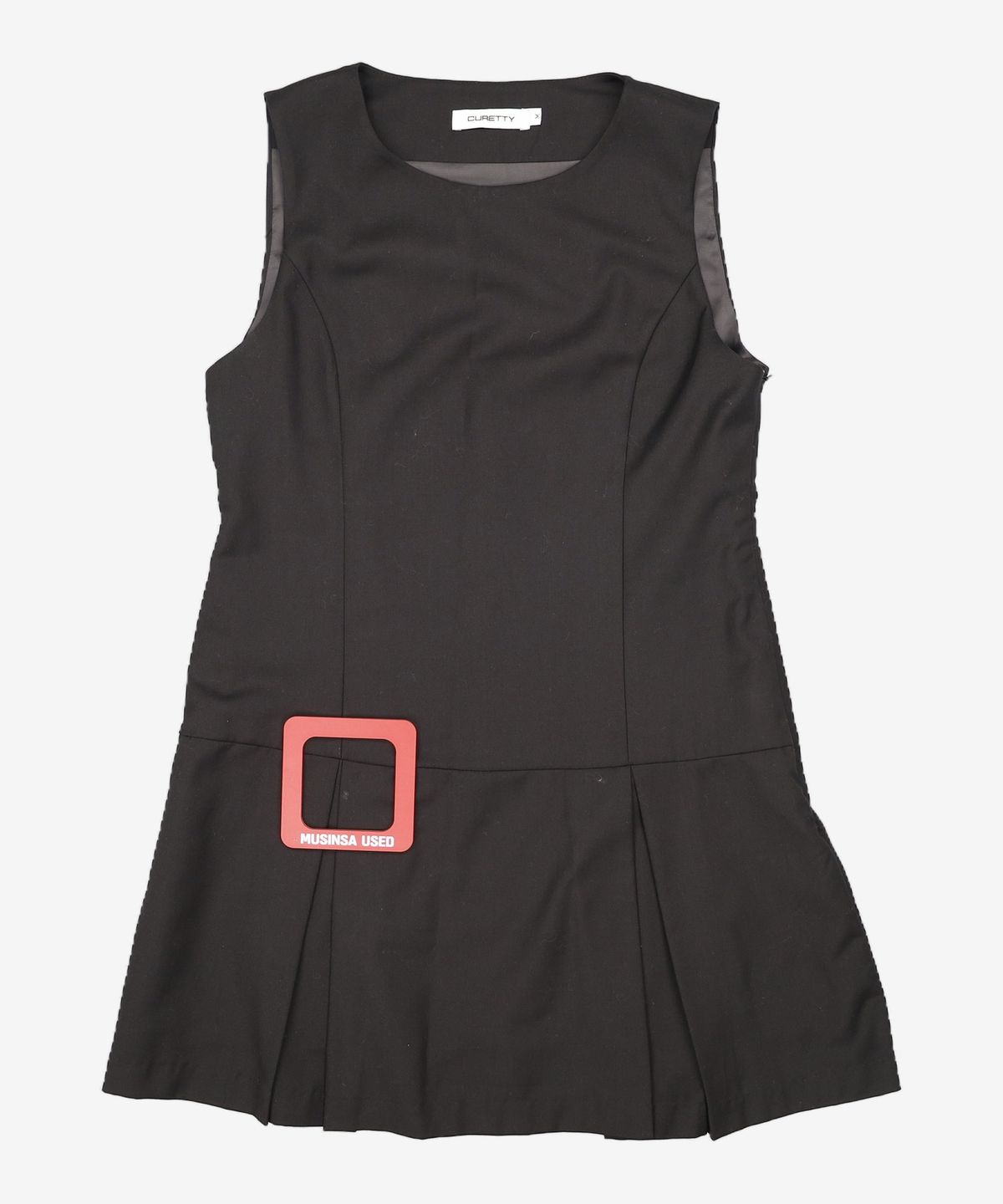 큐리티(CURETTY) C 90S PLEATS DRESS_BLACK M