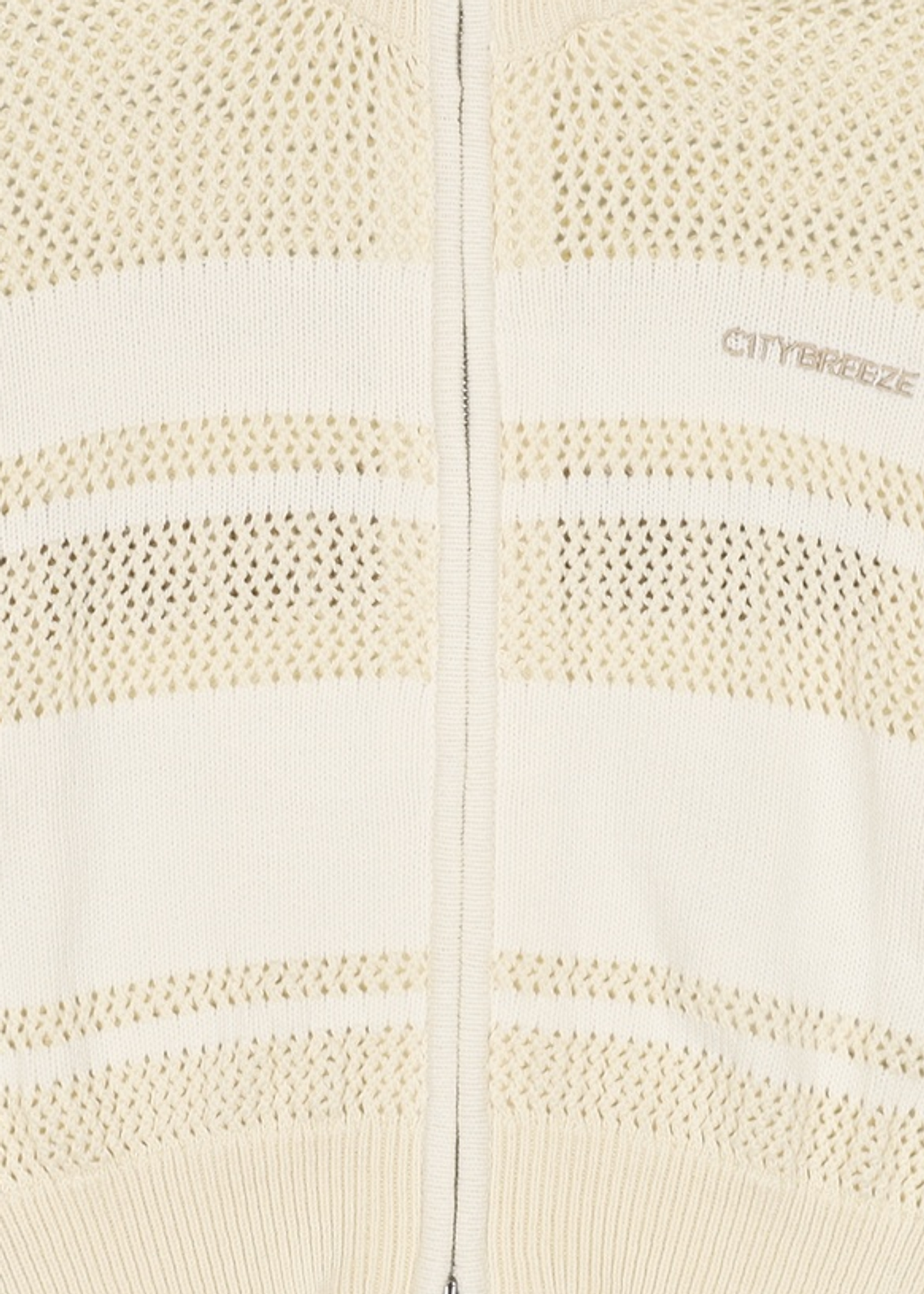 시티브리즈(CITYBREEZE) 리브드 블록 집업 가디건_2COLORS FREE