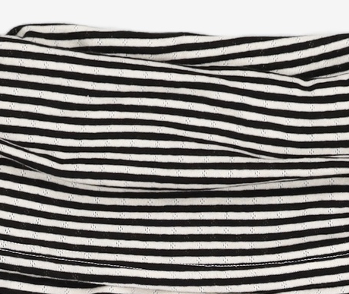 큐리티(CURETTY) C OFF-SHOULDER STRIPE T-SHIRT_BLACK S