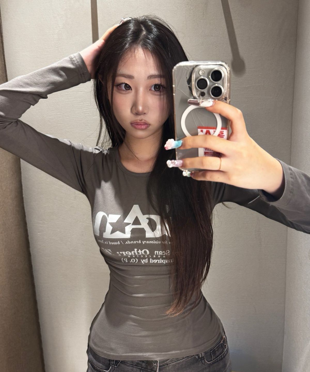퍼지스캔(FUZZY SCAN) 아더 오브젝트 셔링 슬림 롱슬리브