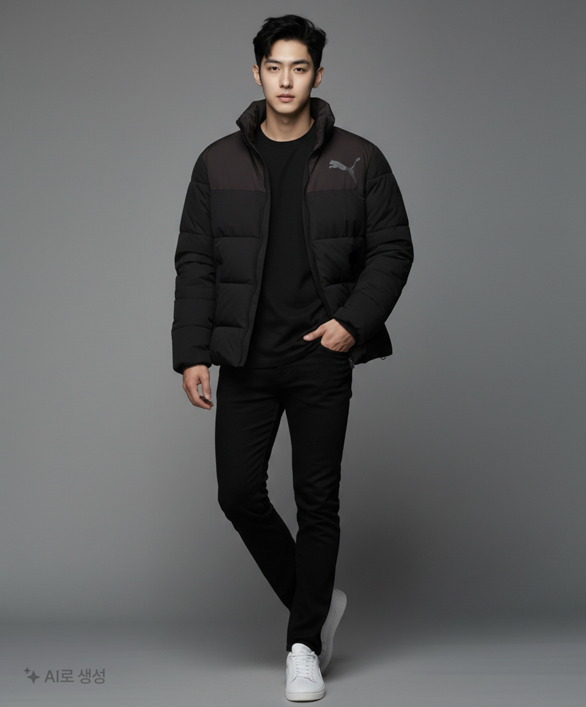 푸마(PUMA) 숏 패딩/숏 헤비 아우터 M