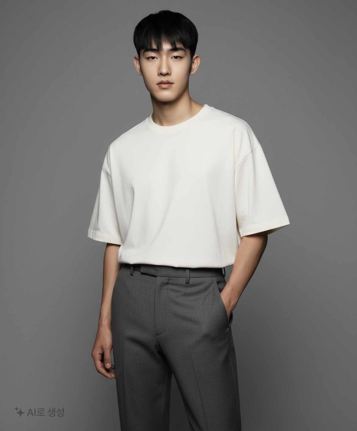 더니트컴퍼니(THEKNITCOMPANY) USA 코튼 오버핏 티셔츠 [화이트] M