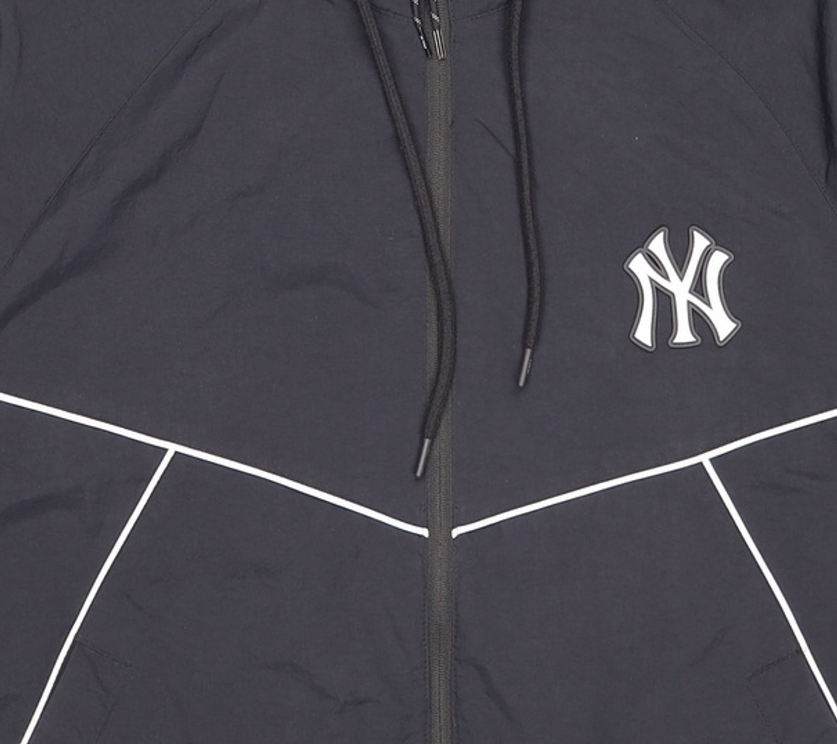 엠엘비(MLB) 씸볼 히든후드 바람막이 NY (Black) 100