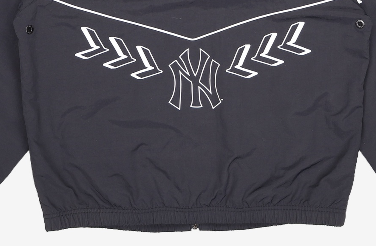 엠엘비(MLB) 씸볼 히든후드 바람막이 NY (Black) 100