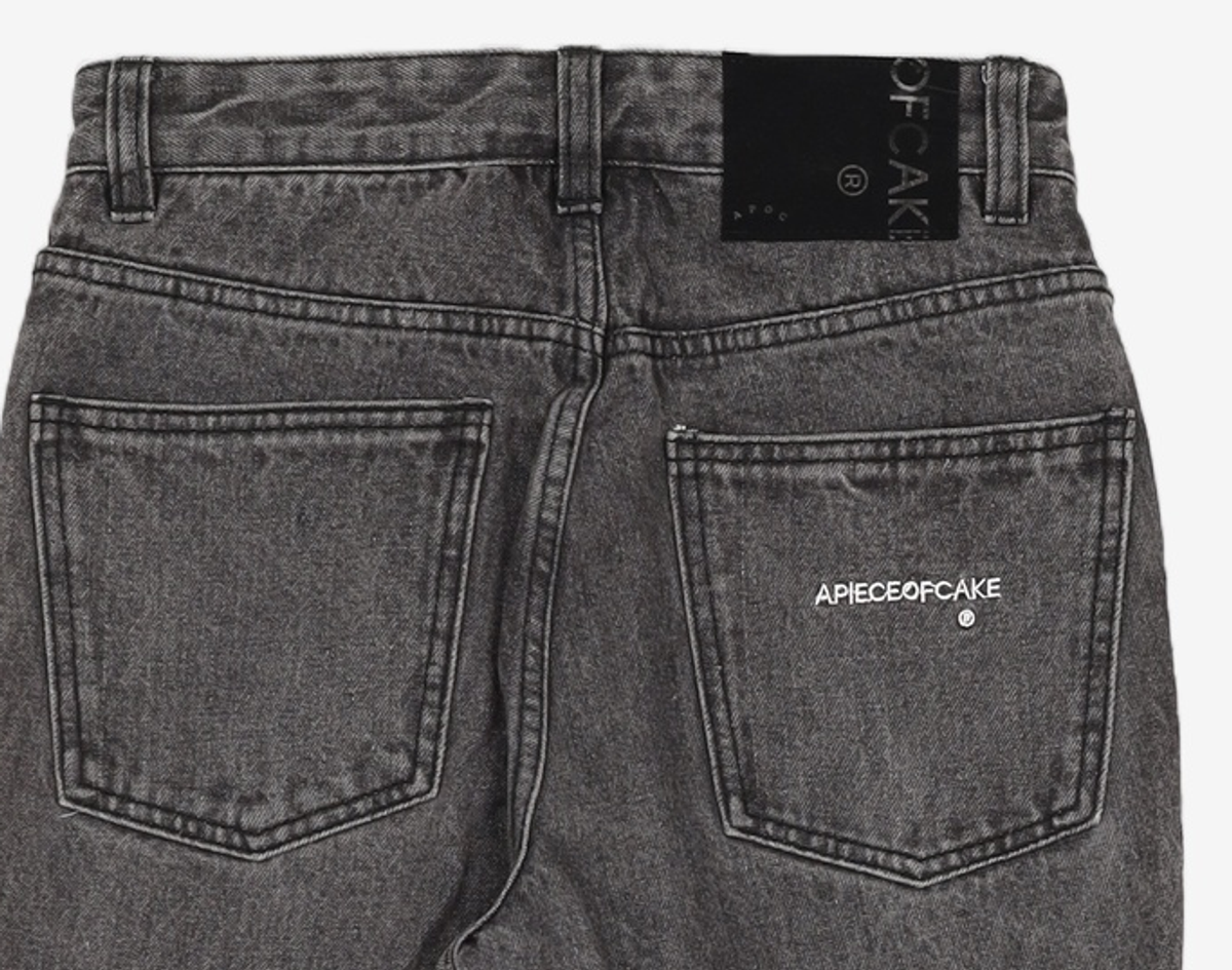 어피스오브케이크(APIECEOFCAKE) Essential Denim Pants_Black S