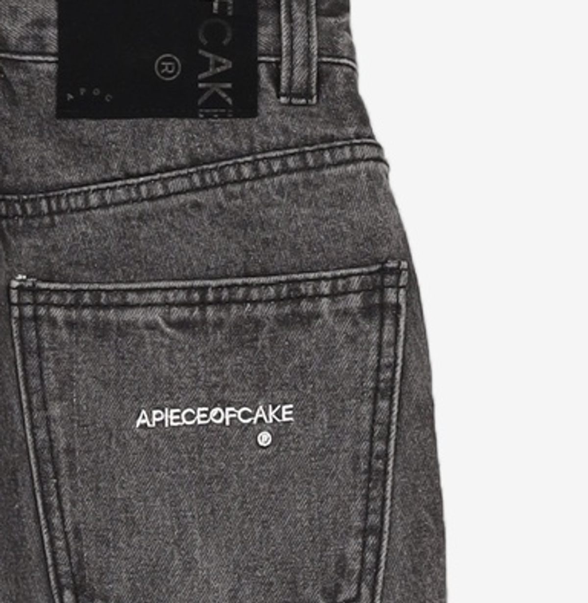 어피스오브케이크(APIECEOFCAKE) Essential Denim Pants_Black S