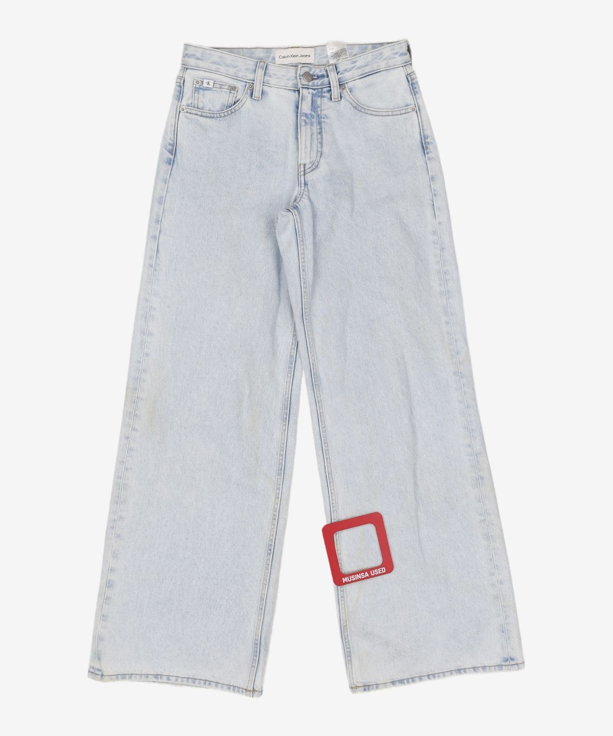 캘빈클라인 진(CALVIN KLEIN JEANS) 여 라이트블루 로우라이즈 배기핏 데님 J223381 1AA 25/30