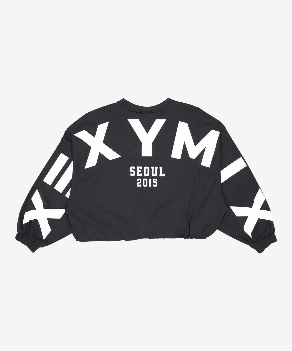 젝시믹스(XEXYMIX) 레터링 루즈핏 크롭 맨투맨 XTFMT50J3 S