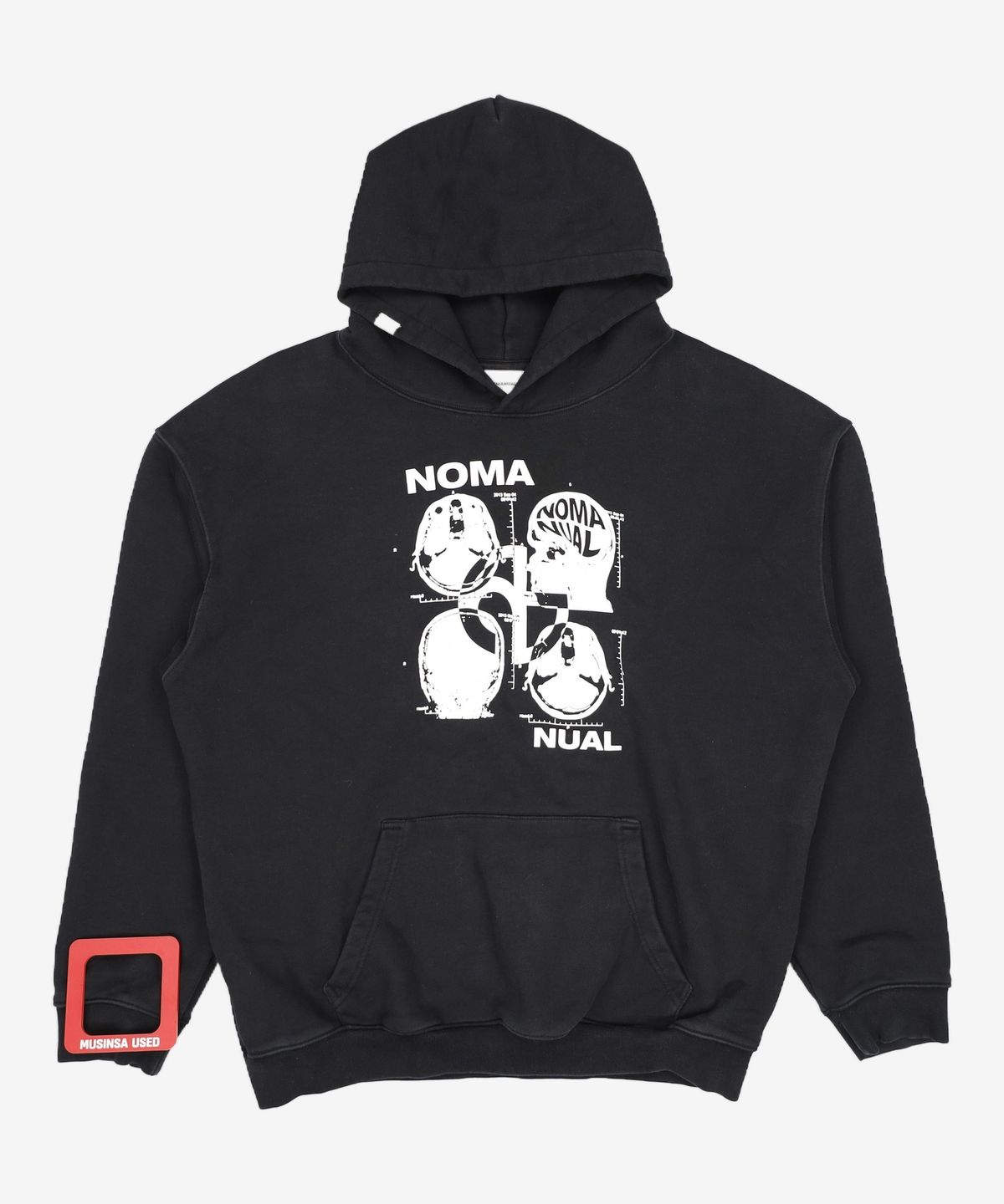 노매뉴얼(NOMANUAL) MRI HOODIE - BLACK XL