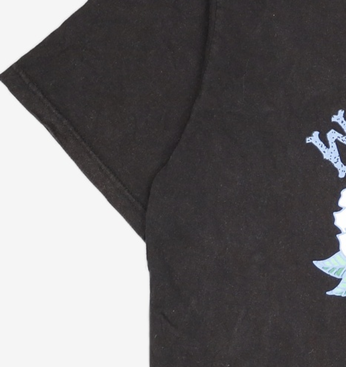 론론(RONRON) WHITE ROSE OVER FIT T-SHIRT BLACK FREE