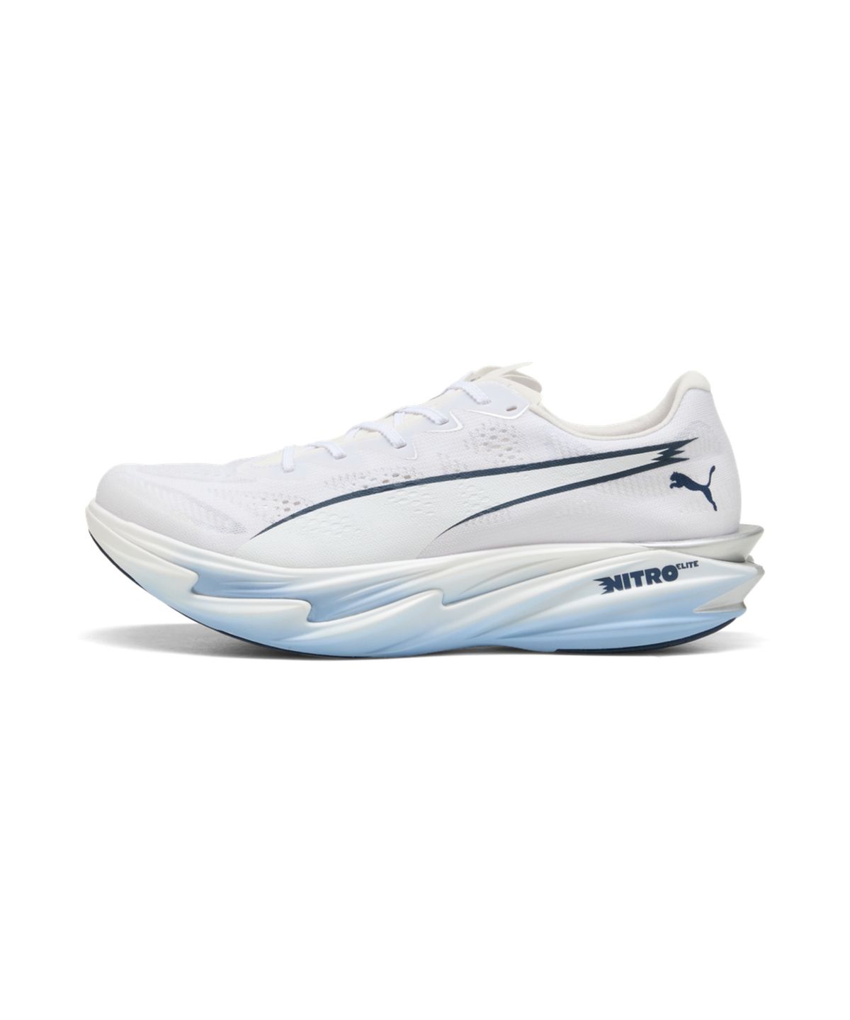 푸마(PUMA) 디비에이트 나이트로 엘리트 4 - 푸마 화이트:샴브레이 블루:페르시안 블루 / 312127-09