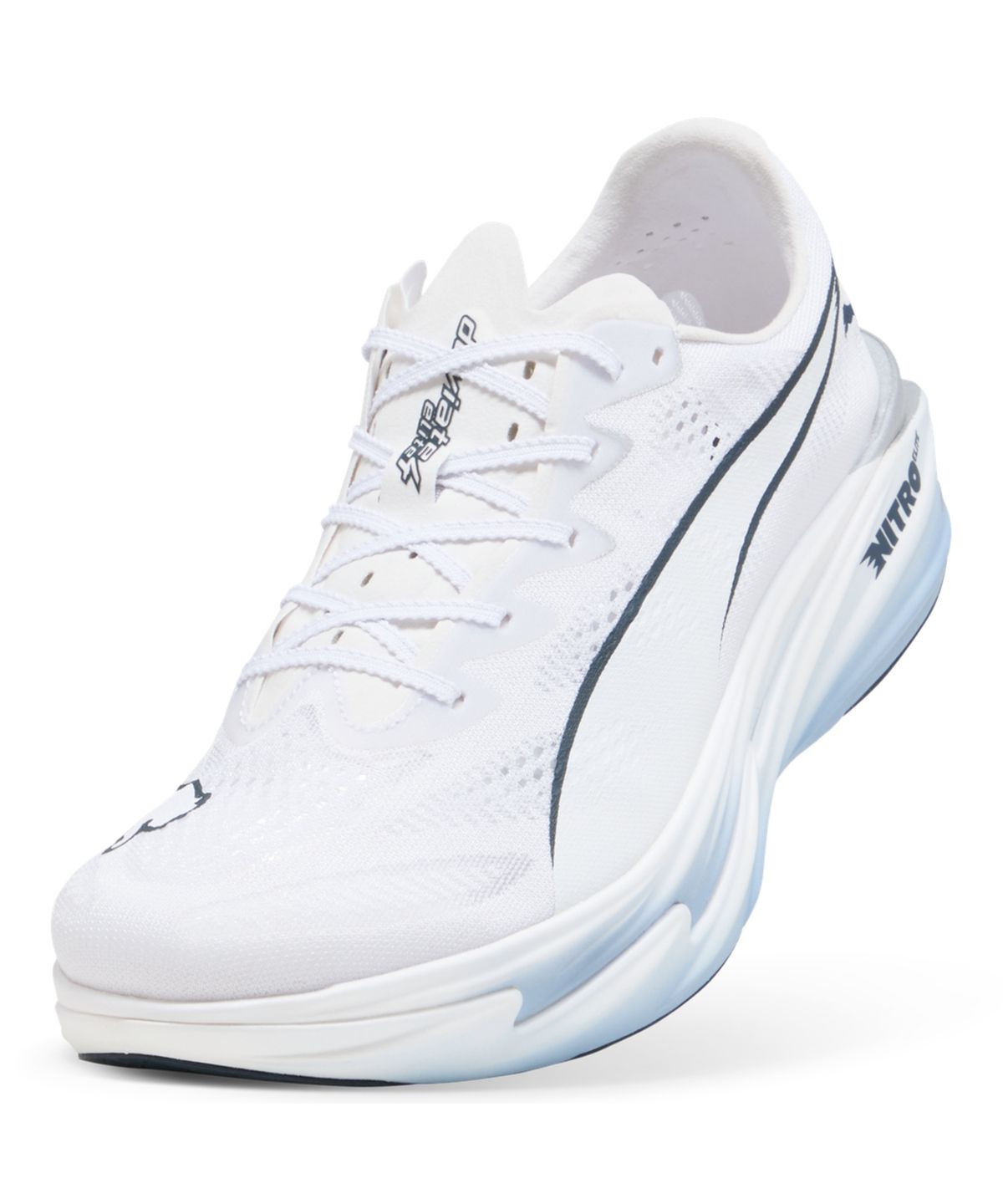 푸마(PUMA) 디비에이트 나이트로 엘리트 4 - 푸마 화이트:샴브레이 블루:페르시안 블루 / 312127-09