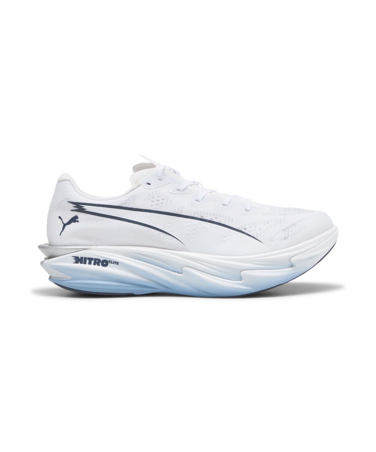 푸마(PUMA) 디비에이트 나이트로 엘리트 4 - 푸마 화이트:샴브레이 블루:페르시안 블루 / 312127-09