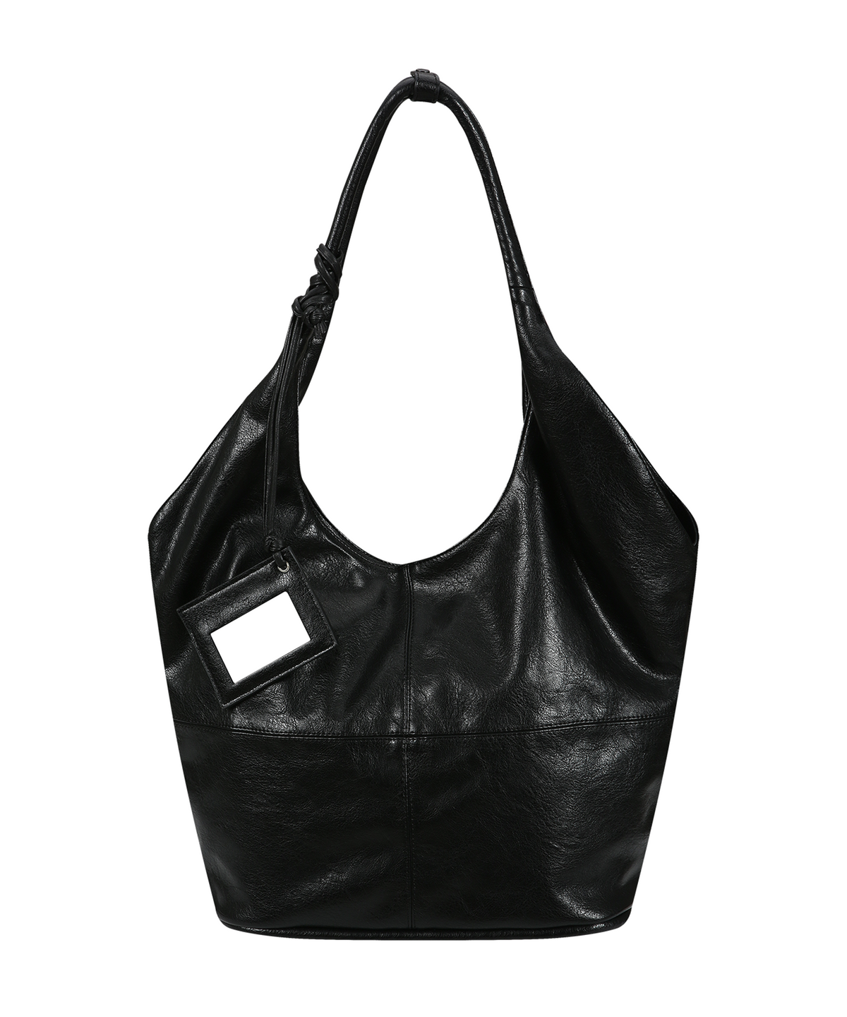 여밈(YEOMIM) vase bag (black) & mirror card charm set