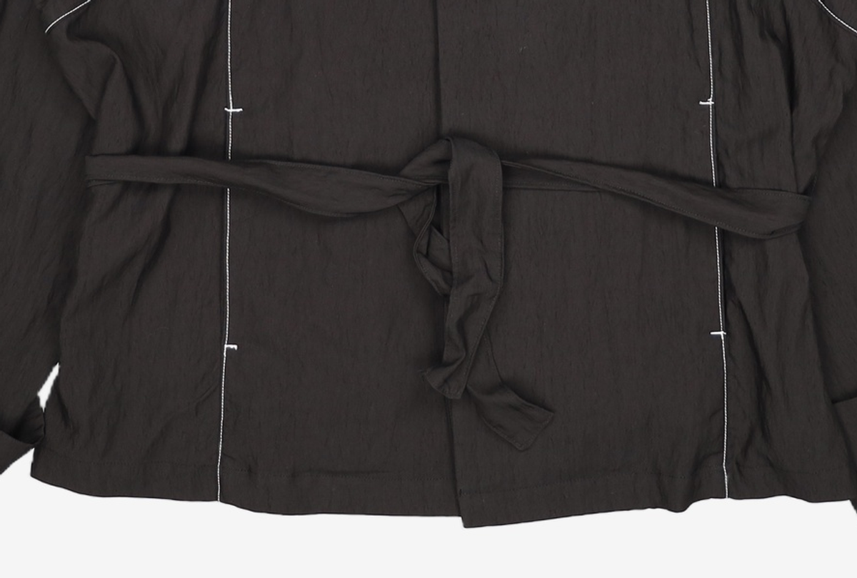 몽돌(MONGDOL) 스티치 벨트 크롭 자켓 레이온블랙 MDJK010RNBLACK S