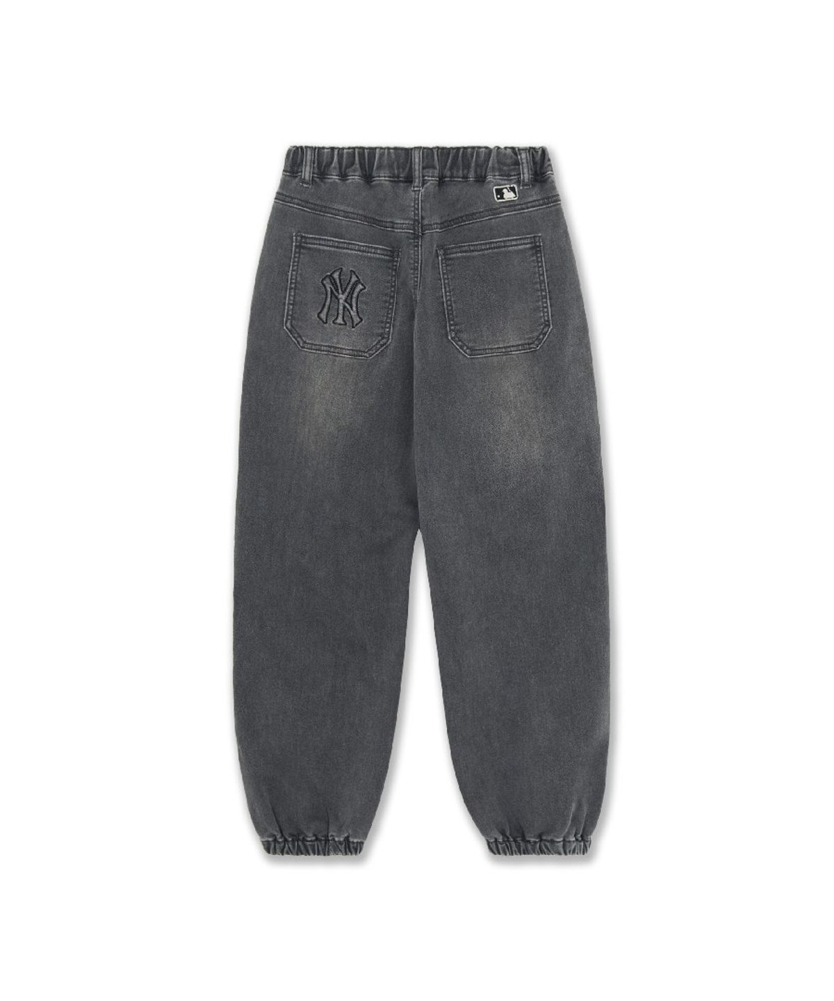 엠엘비 키즈(MLB KIDS) 스트릿 루즈 조거 소프트 데님팬츠 NY (D.Charcoal Grey)