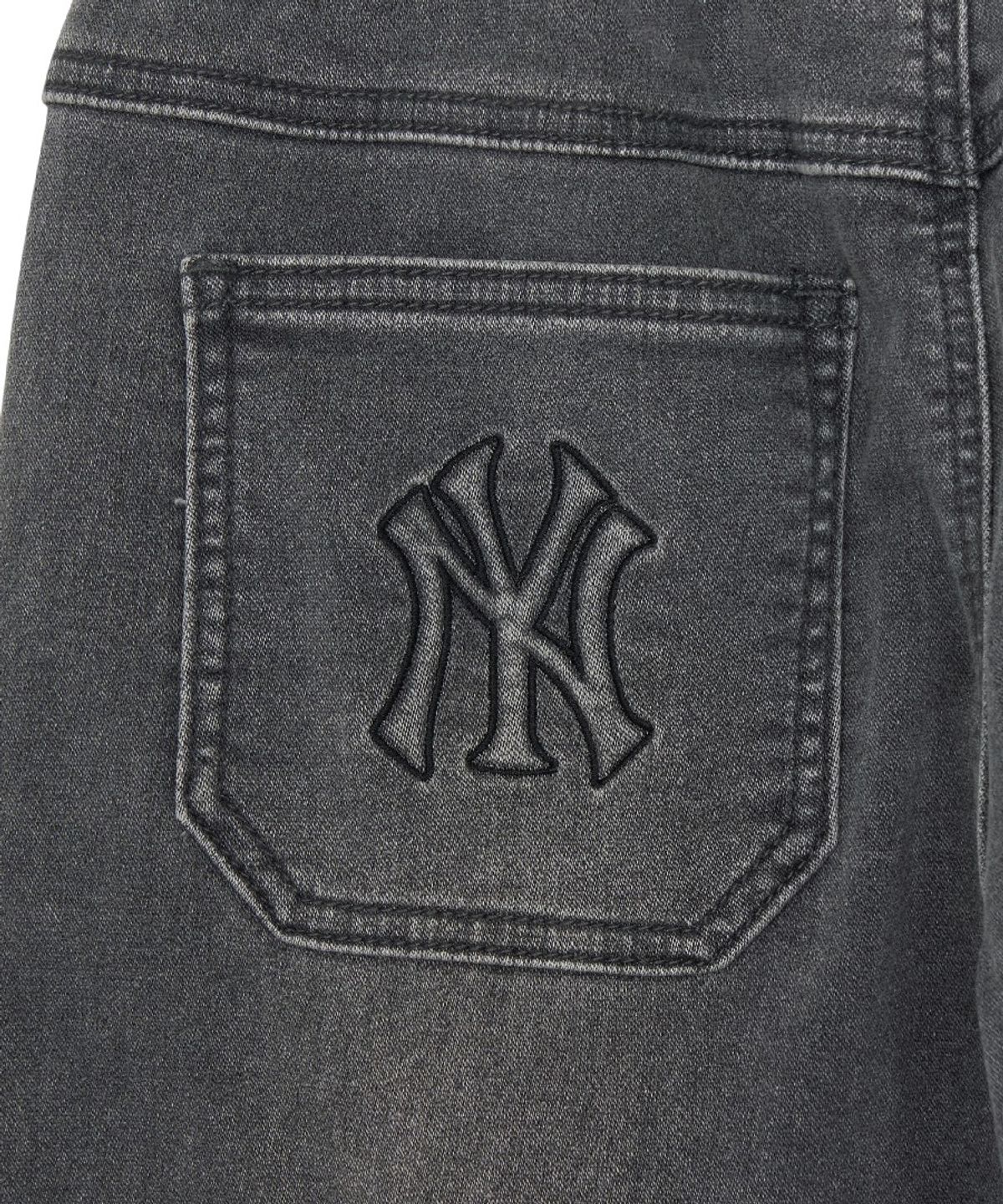 엠엘비 키즈(MLB KIDS) 스트릿 루즈 조거 소프트 데님팬츠 NY (D.Charcoal Grey)