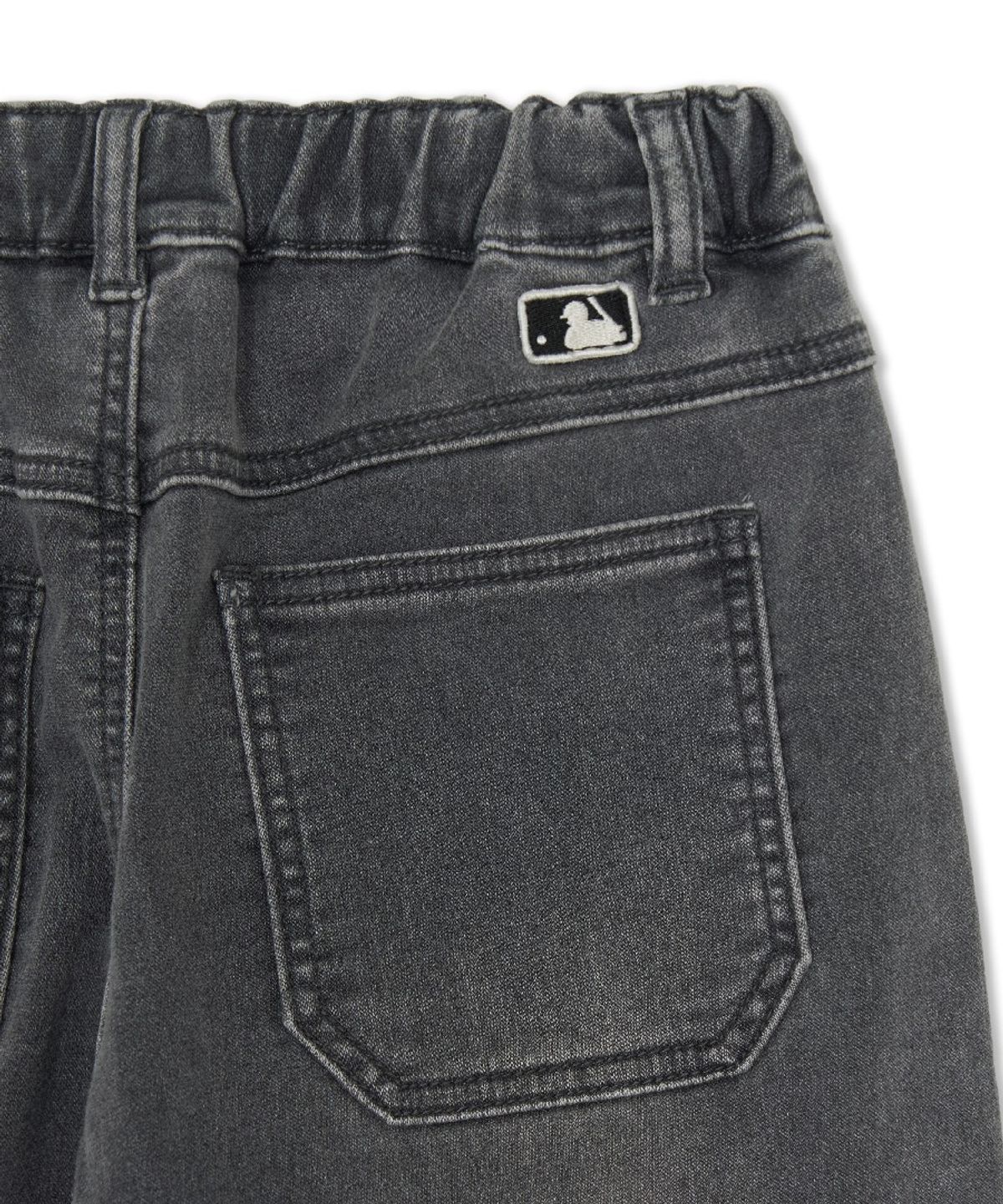 엠엘비 키즈(MLB KIDS) 스트릿 루즈 조거 소프트 데님팬츠 NY (D.Charcoal Grey)