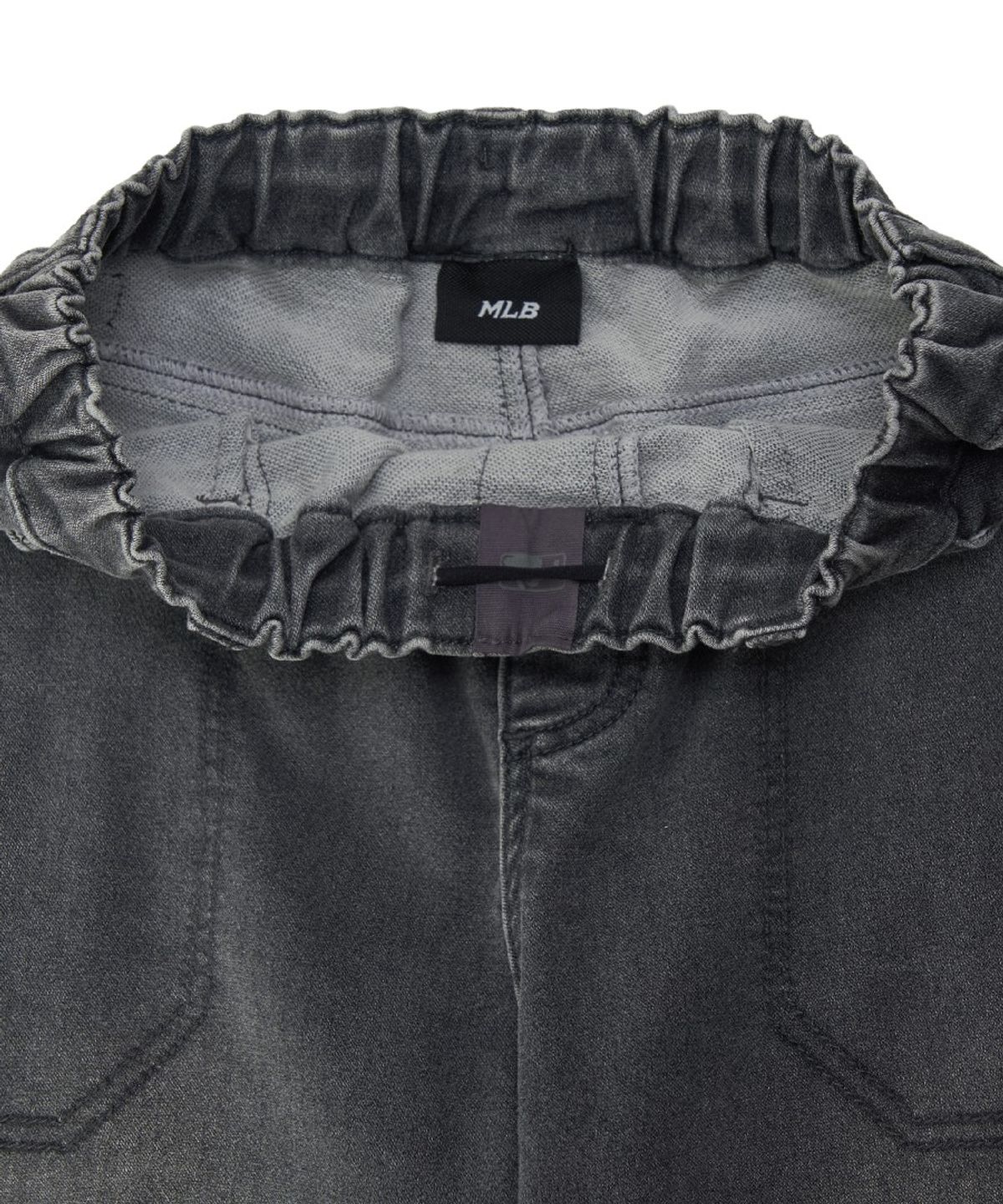 엠엘비 키즈(MLB KIDS) 스트릿 루즈 조거 소프트 데님팬츠 NY (D.Charcoal Grey)