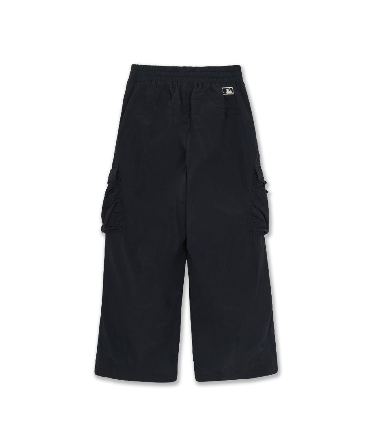 엠엘비 키즈(MLB KIDS) 스트릿 걸즈 와이드 리본포켓 기모트리코트 우븐팬츠 NY (Black)