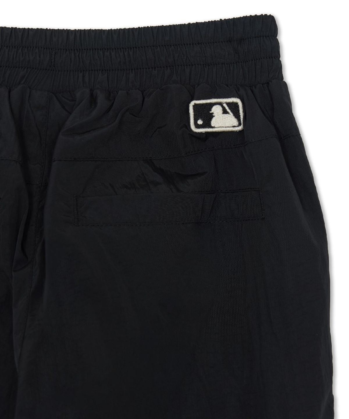 엠엘비 키즈(MLB KIDS) 스트릿 걸즈 와이드 리본포켓 기모트리코트 우븐팬츠 NY (Black)