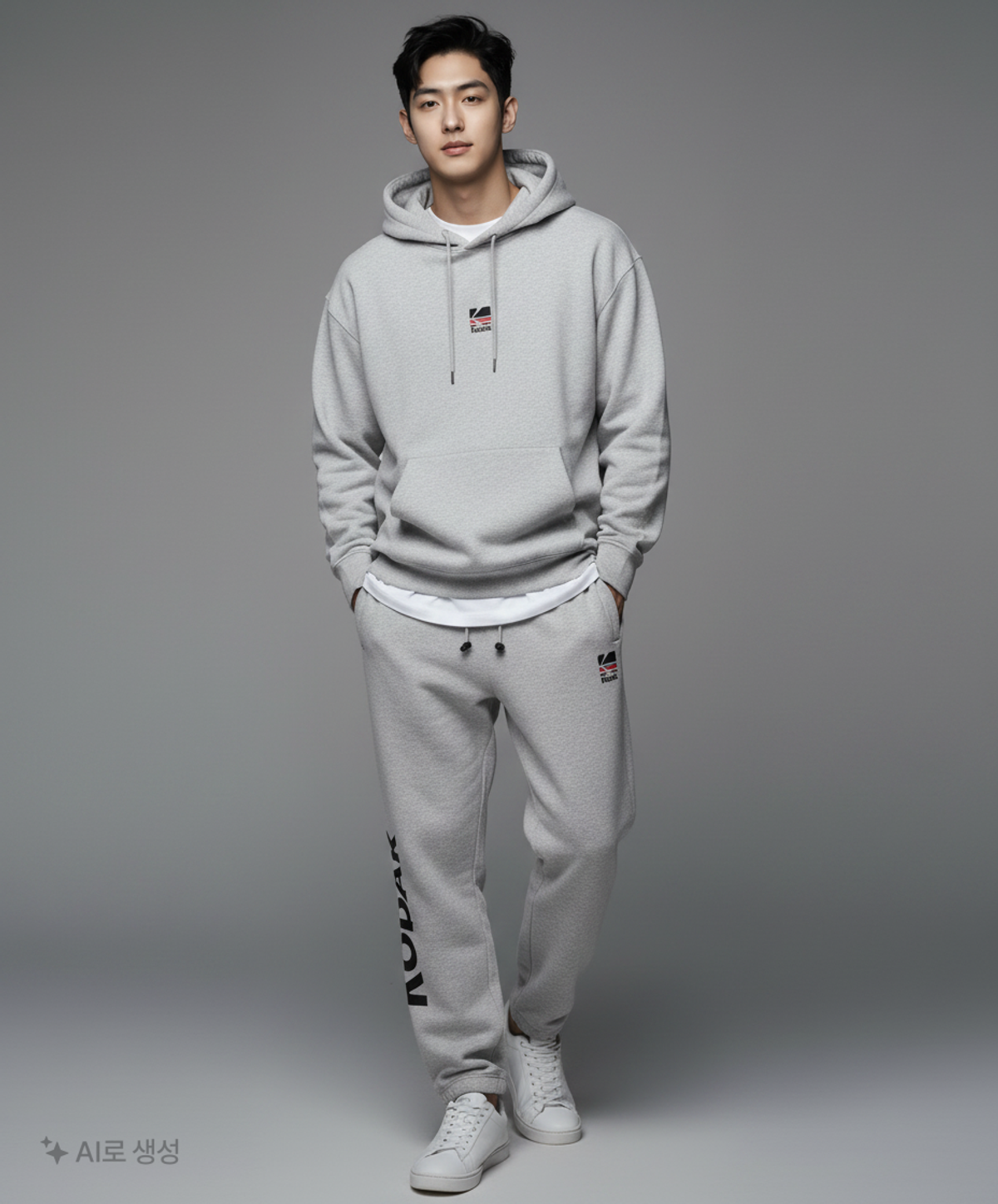 코닥(KODAK) 레인보우 스웨트 조거팬츠 M.GREY S