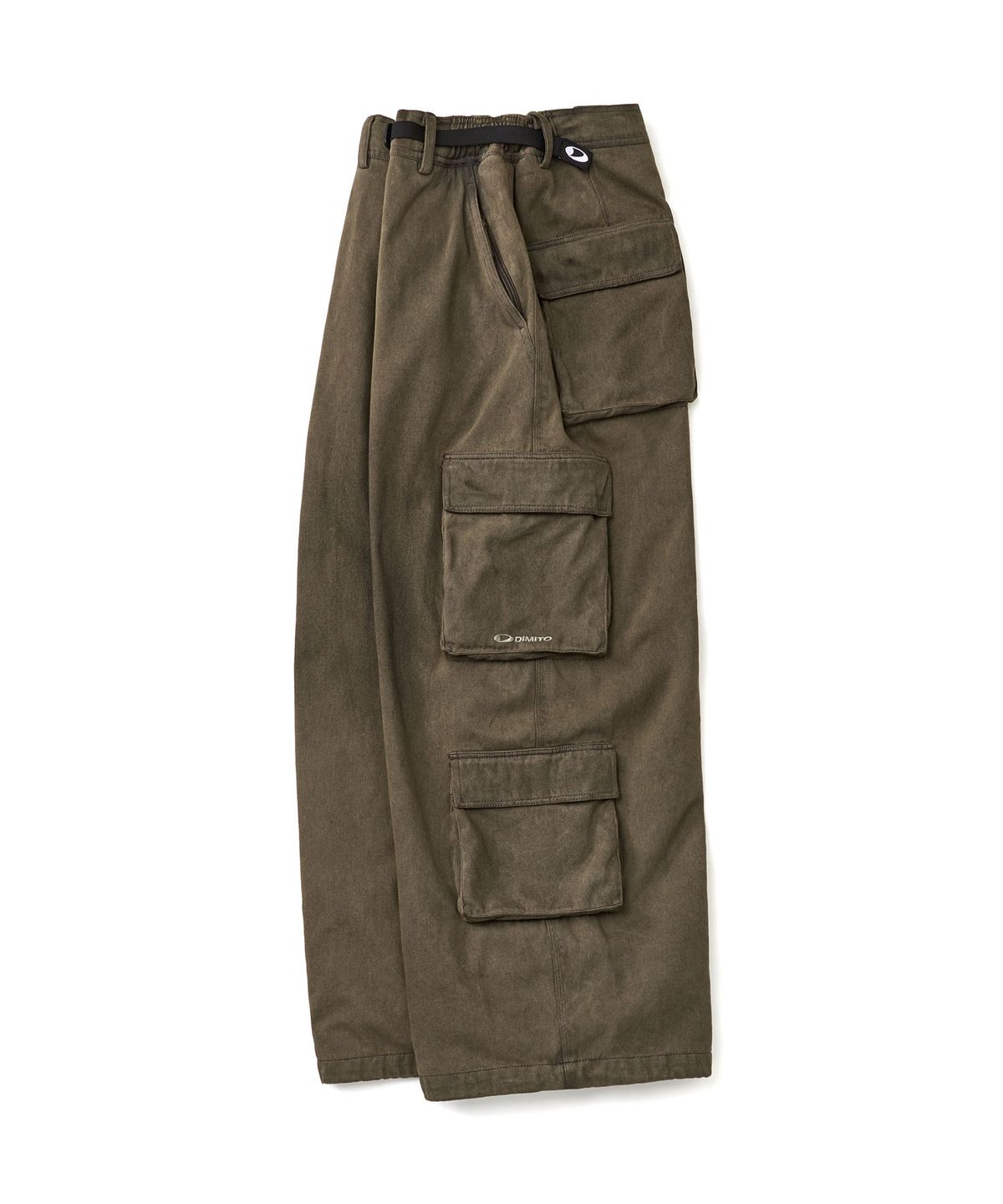 디미토(DIMITO) DENIM MULTI CARGO PANTS (WIDE FIT LV.2) DW BROWN