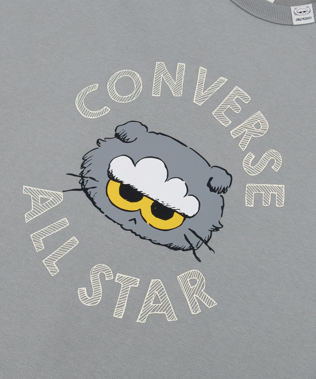 컨버스(CONVERSE) 컨버스 & 조앤프렌즈 크루넥 탑 클래식 그레이 UCL160-GFY