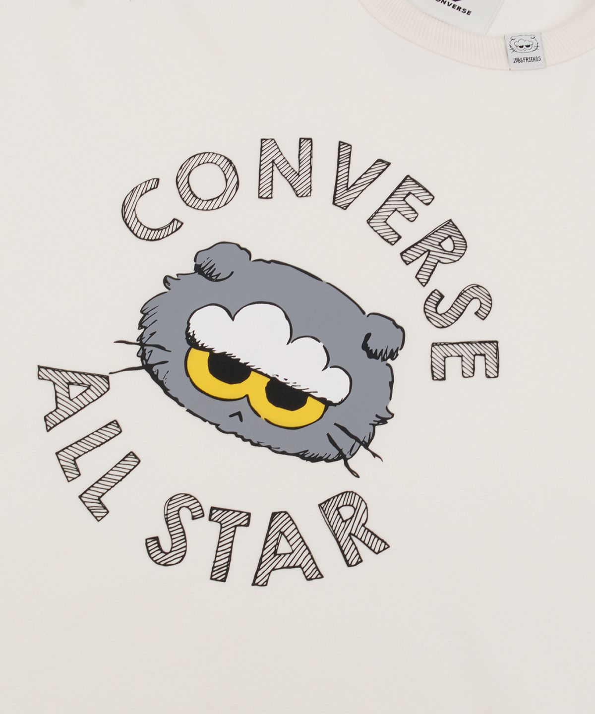 컨버스(CONVERSE) 컨버스 & 조앤프렌즈 크루넥 탑 에그렛 UCL160-W2Y