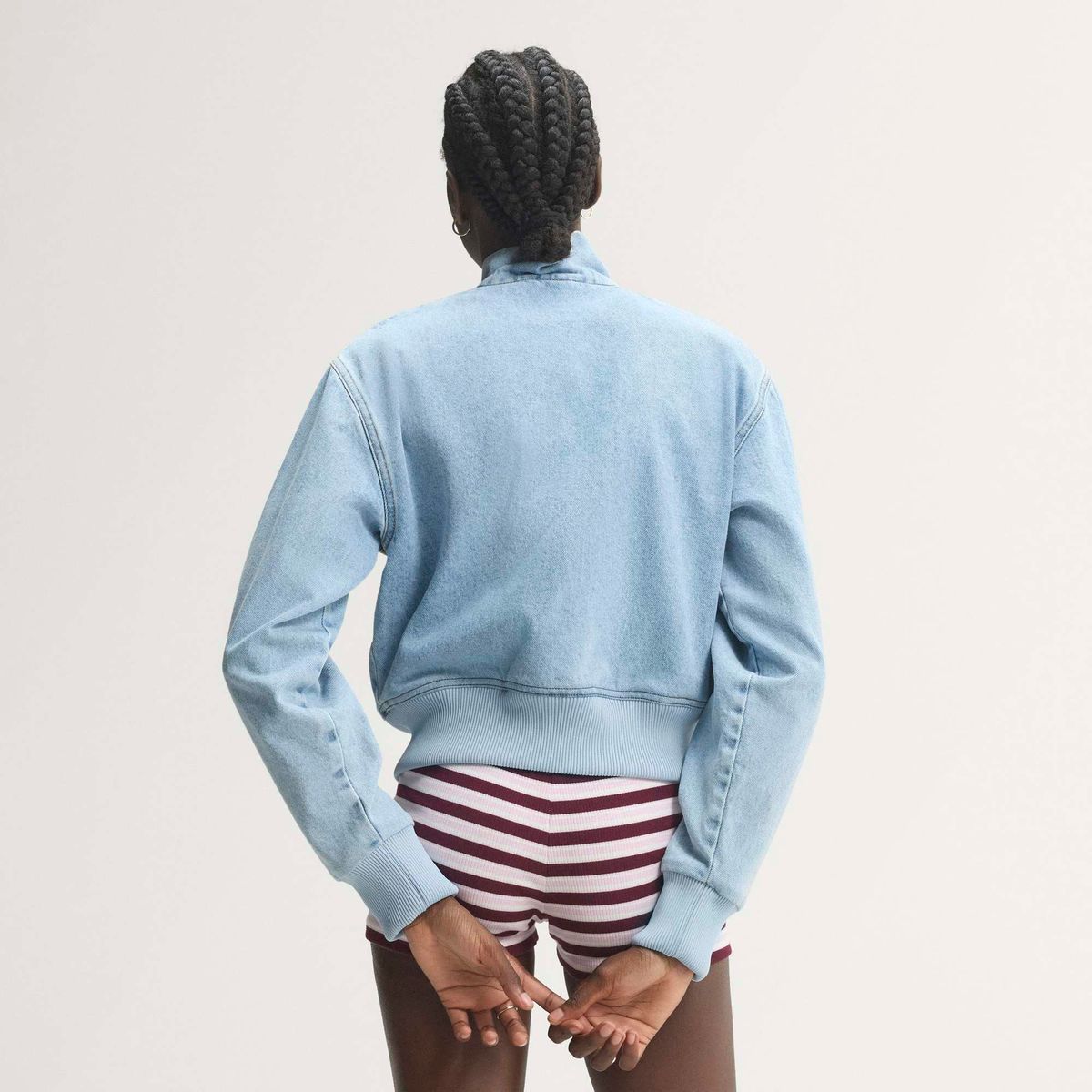 아디다스(ADIDAS) 파이어버드 데님 트랙탑 - 라이트블루데님 / KQ6492