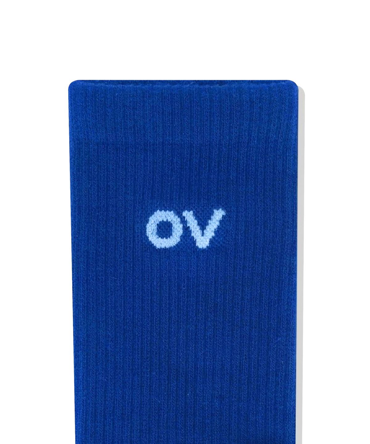 아웃도어 보이스(OUTDOOR VOICES) OV LOGO CREW SOCKS (OV BLUE)