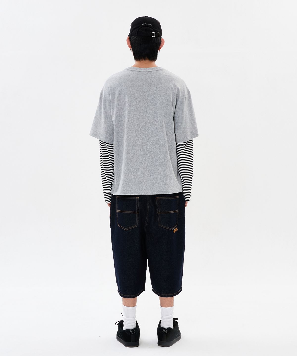 위캔더스(WKNDRS) WKNDRS x E.T. LAYERED T-SHIRT (M.GREY)