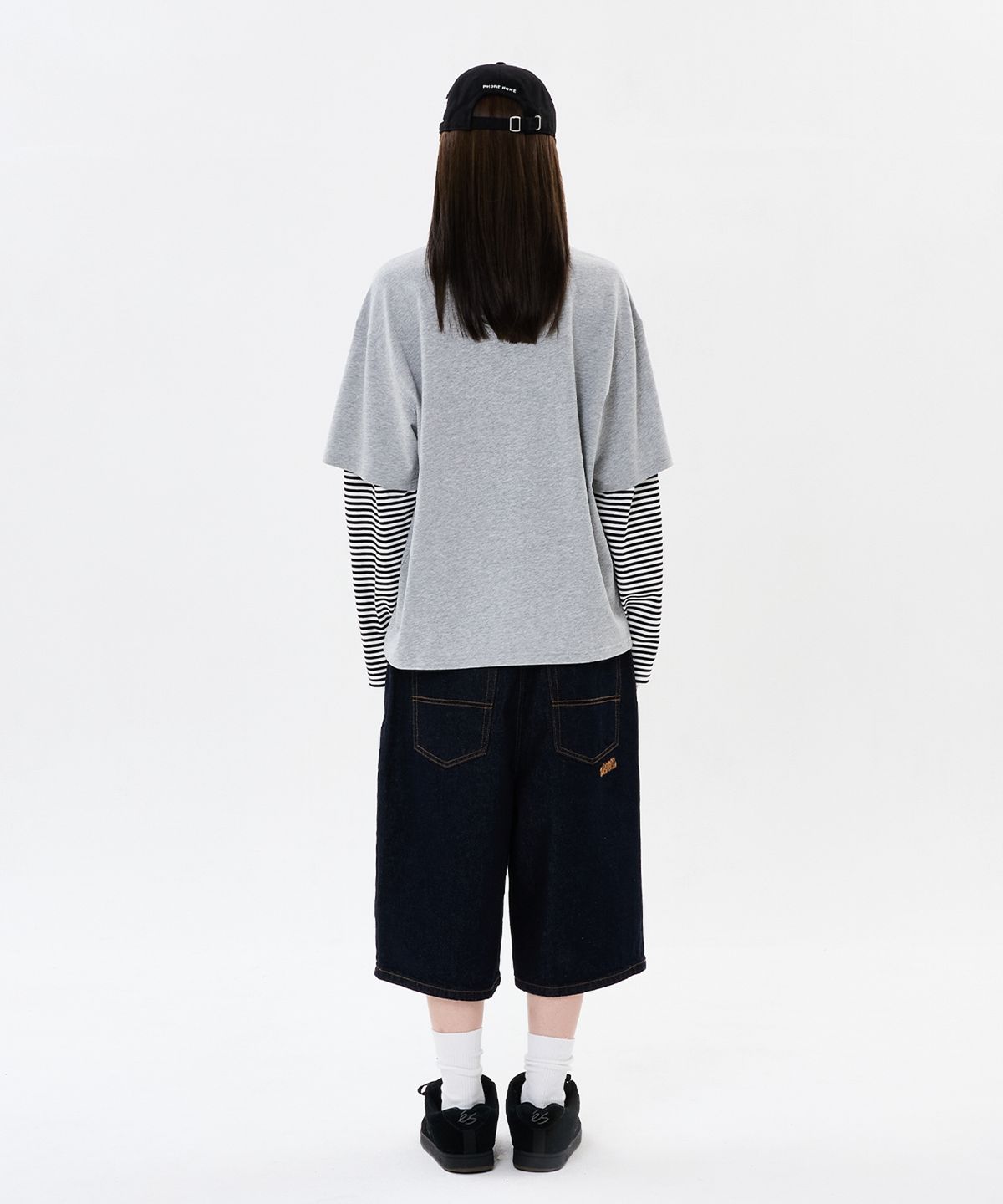위캔더스(WKNDRS) WKNDRS x E.T. LAYERED T-SHIRT (M.GREY)