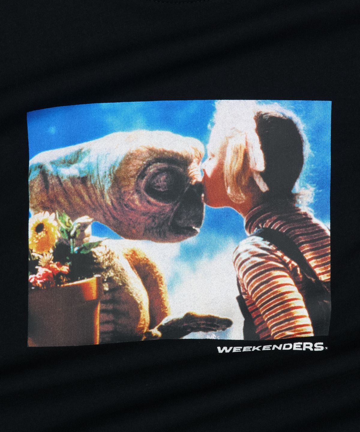 위캔더스(WKNDRS) WKNDRS x E.T. LAYERED T-SHIRT (BLACK)
