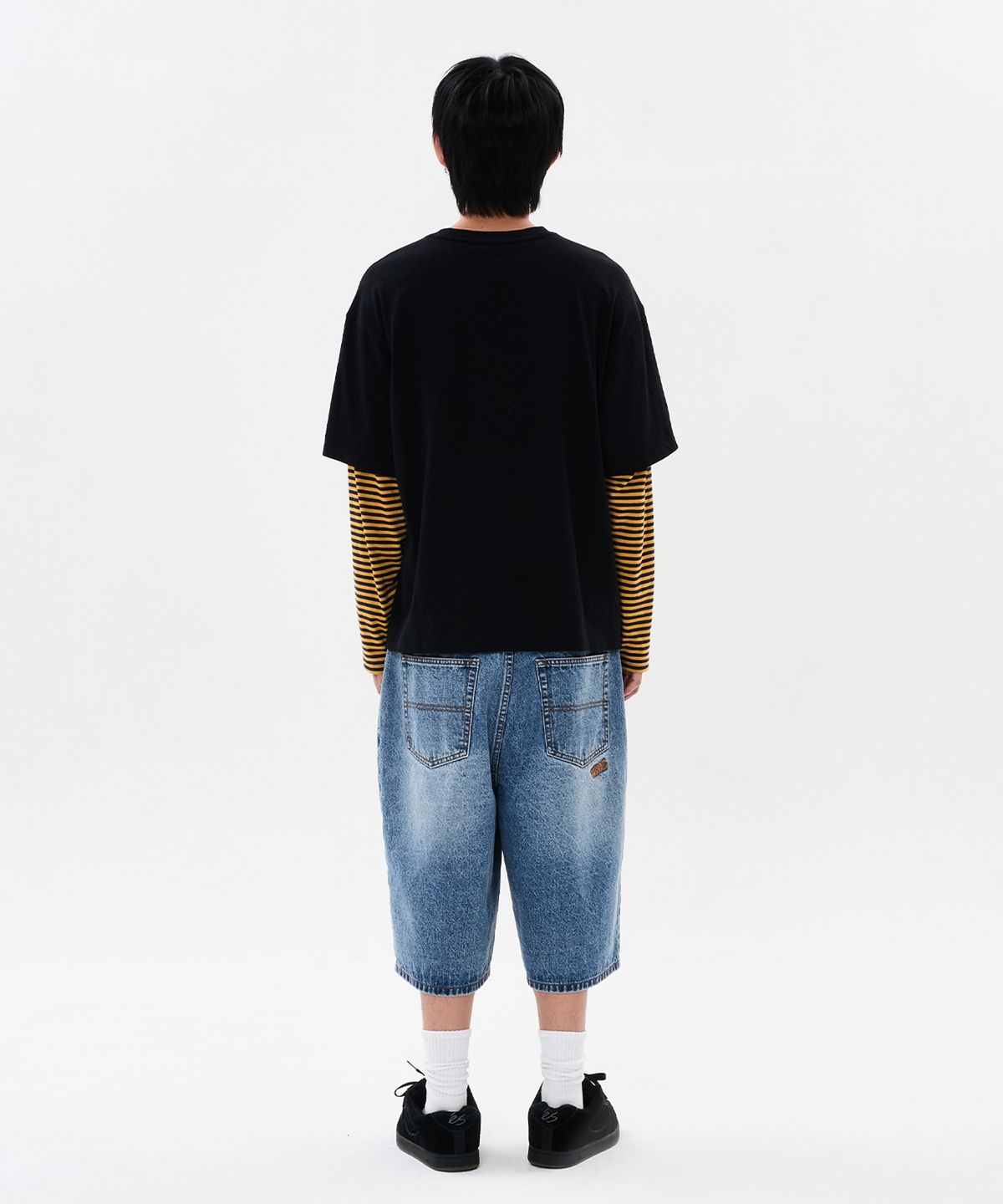 위캔더스(WKNDRS) WKNDRS x E.T. LAYERED T-SHIRT (BLACK)