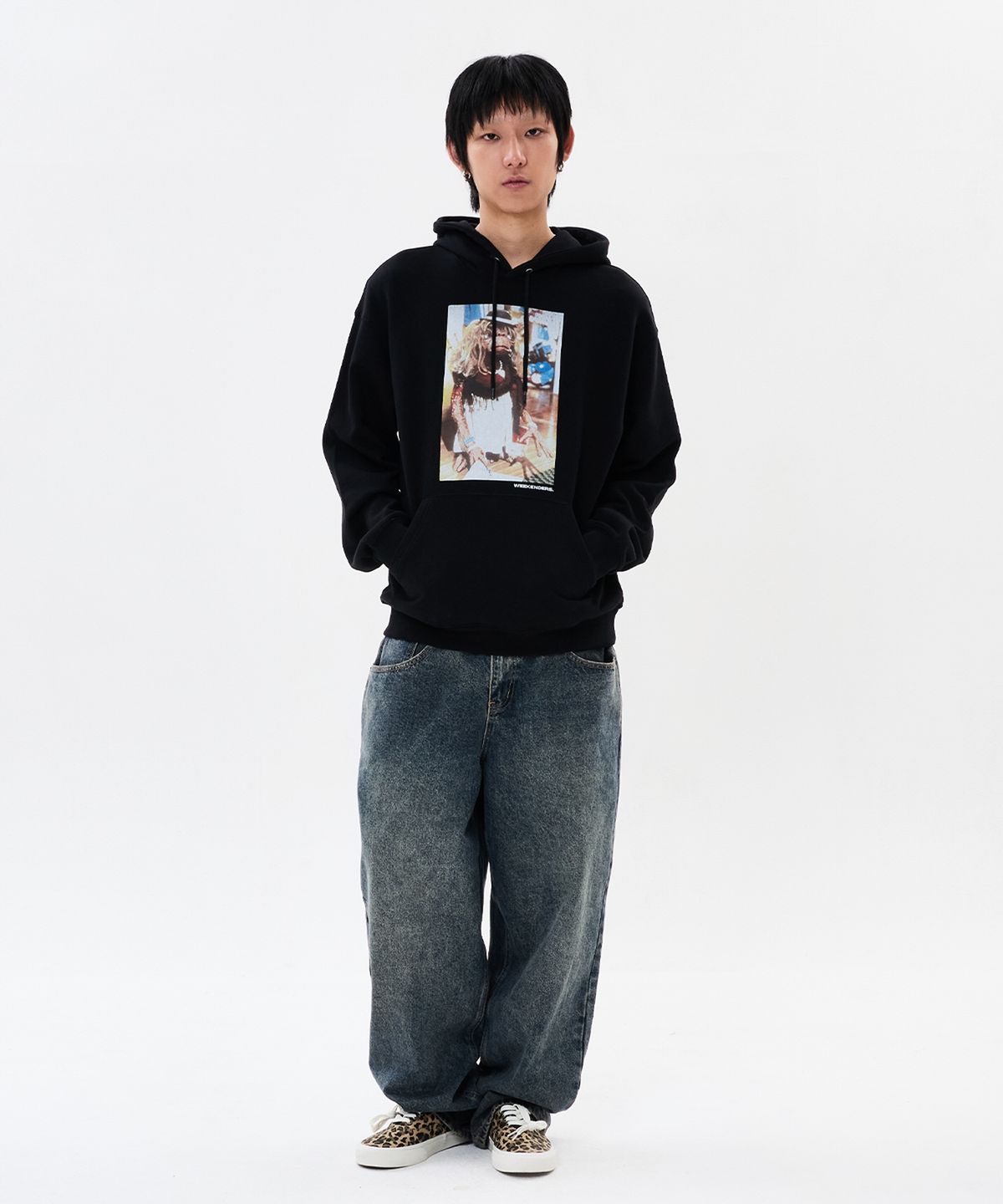 위캔더스(WKNDRS) WKNDRS x E.T. HOODIE (BLACK)