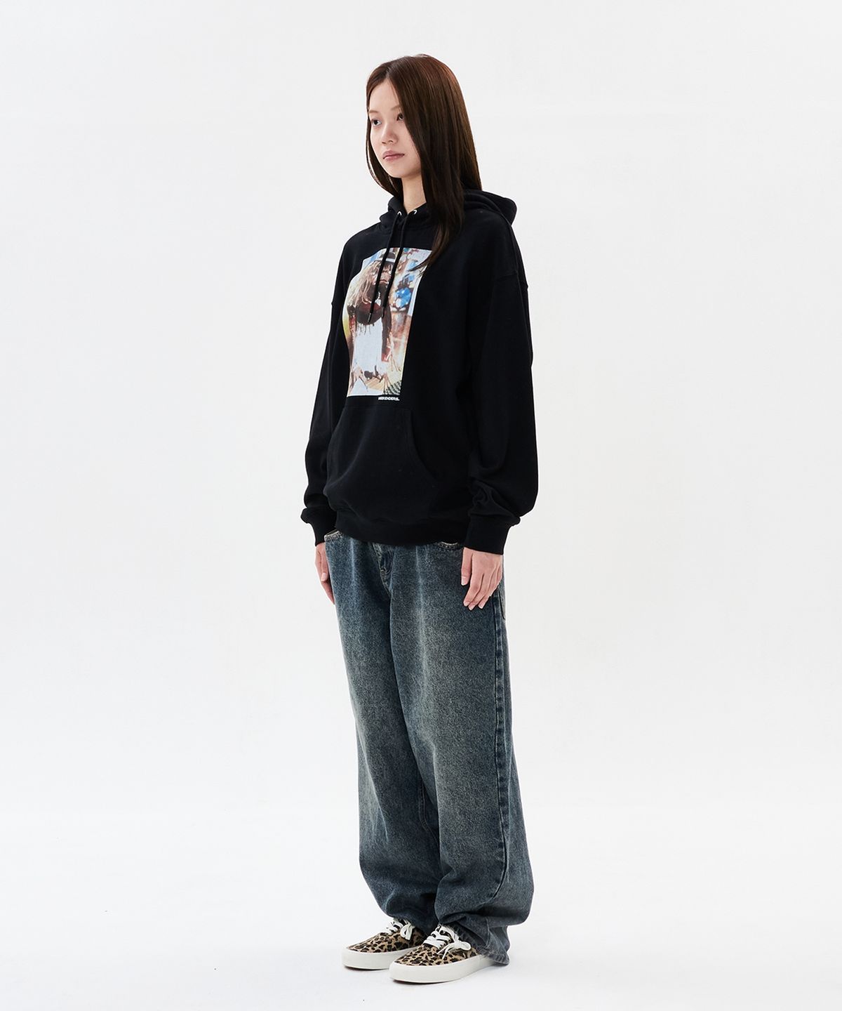 위캔더스(WKNDRS) WKNDRS x E.T. HOODIE (BLACK)