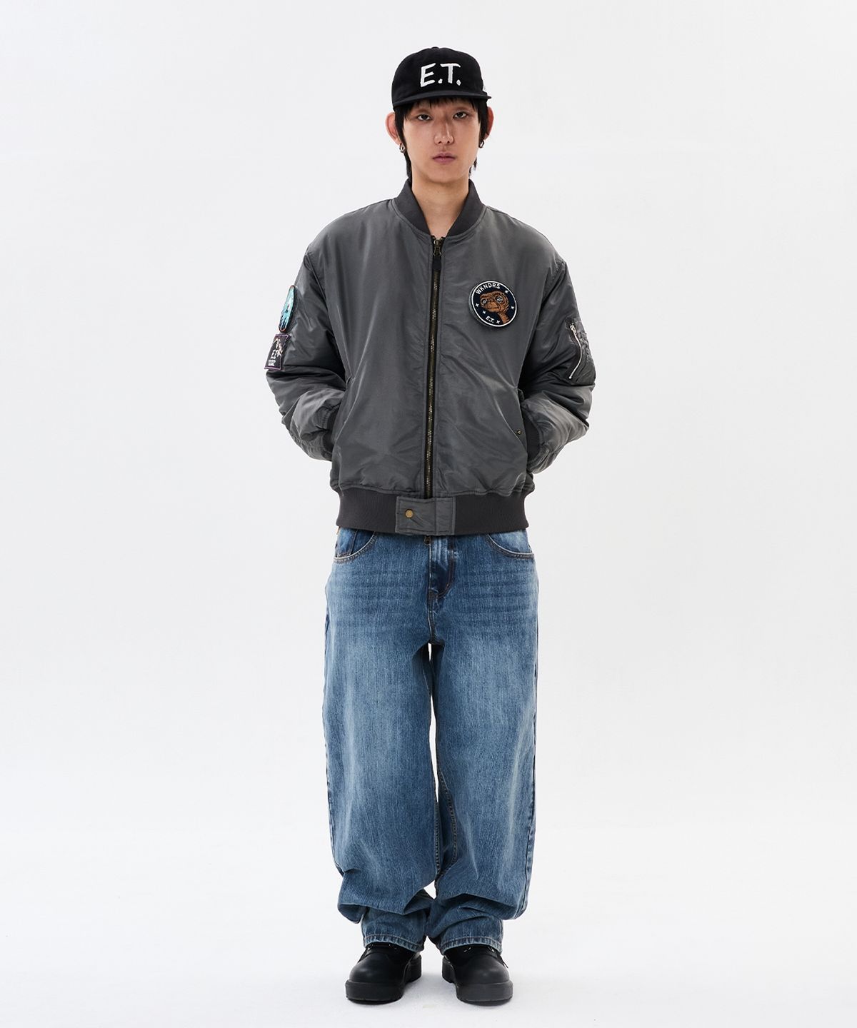 위캔더스(WKNDRS) WKNDRS x E.T. OG MA-1 JACKET (GUNMETAL)