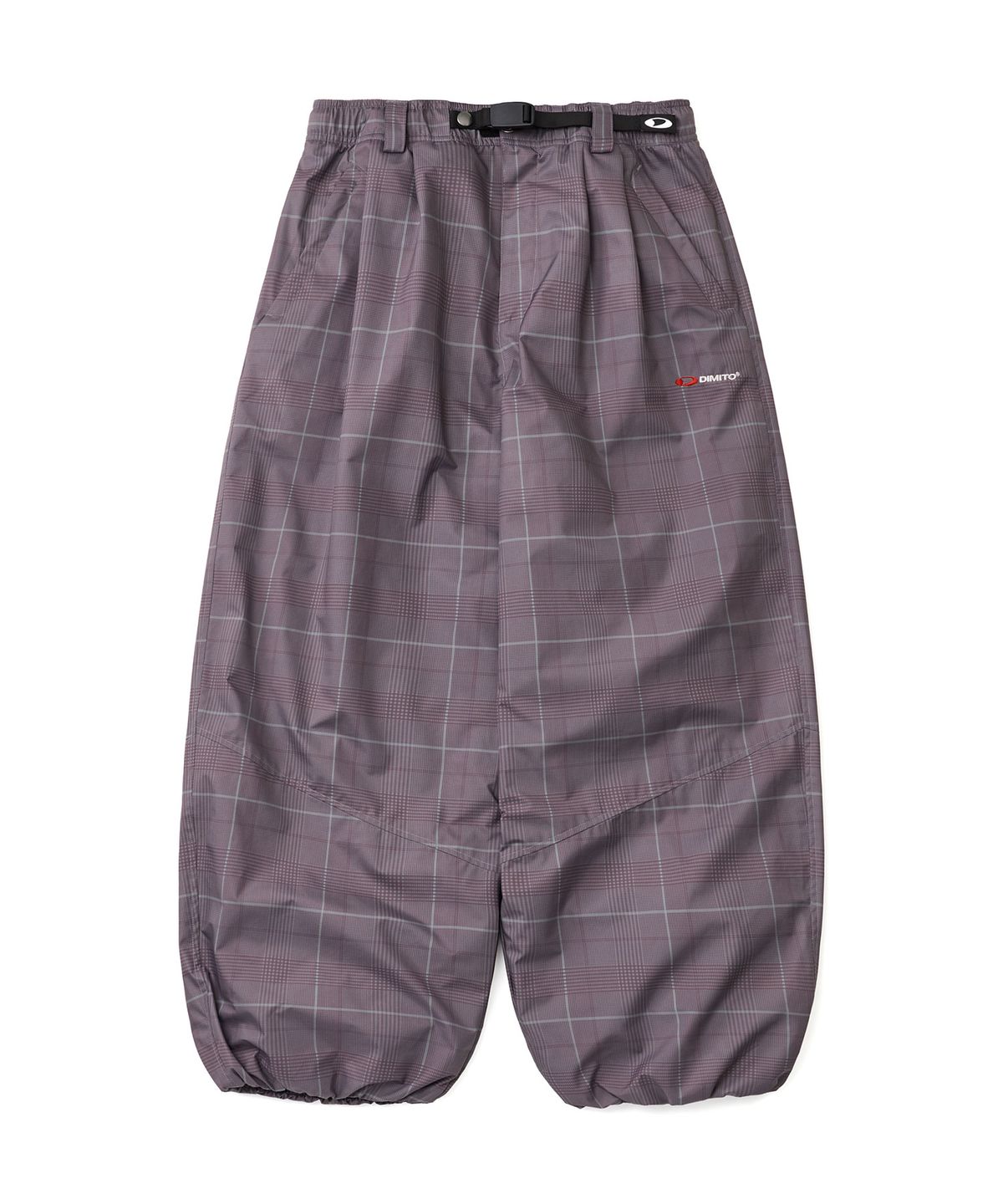 디미토(DIMITO) 26 AIR FORCE BANDED PANTS (WIDE FIT LV.2) WINE CHECK