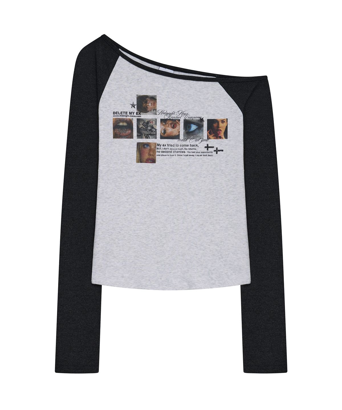 미드나잇 무브(MIDNIGHT MOVE) cross raglan t (off white)