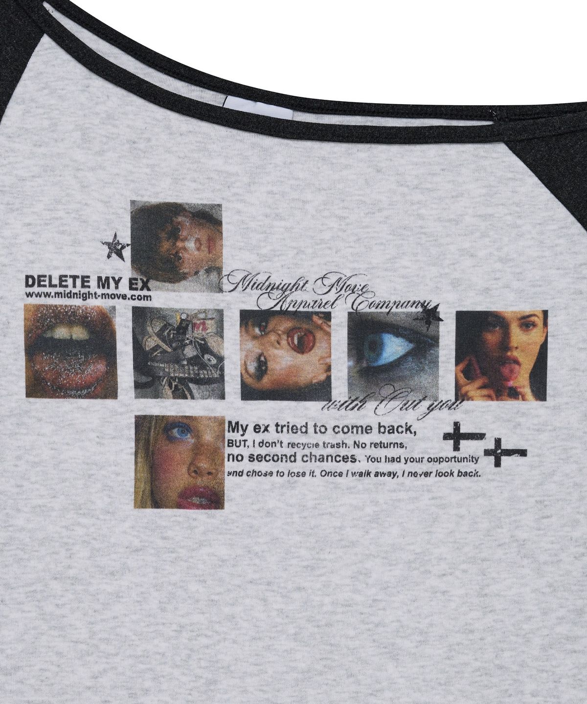 미드나잇 무브(MIDNIGHT MOVE) cross raglan t (off white)