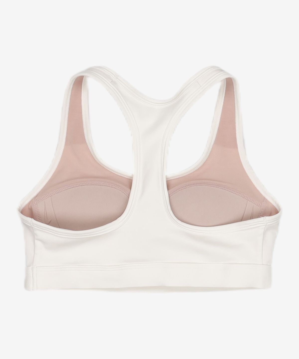 나이키(NIKE) 스우시 미디엄 서포트 패드 스포츠 브라 W - 화이트:스톤 모브:블랙 / DX6822-100 S