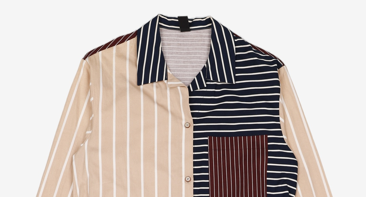 블랭크(BLANK) STRIPE MIX SHIRT-BE FREE