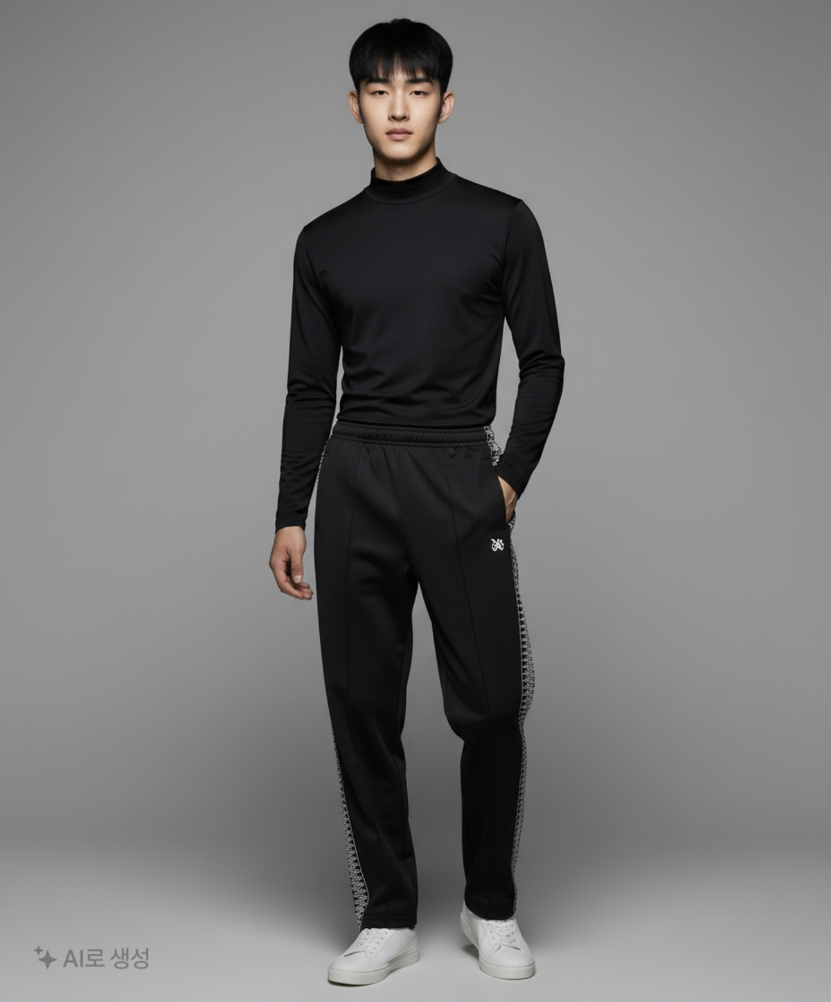 노운(NOUN) wide chino pants (black) 2