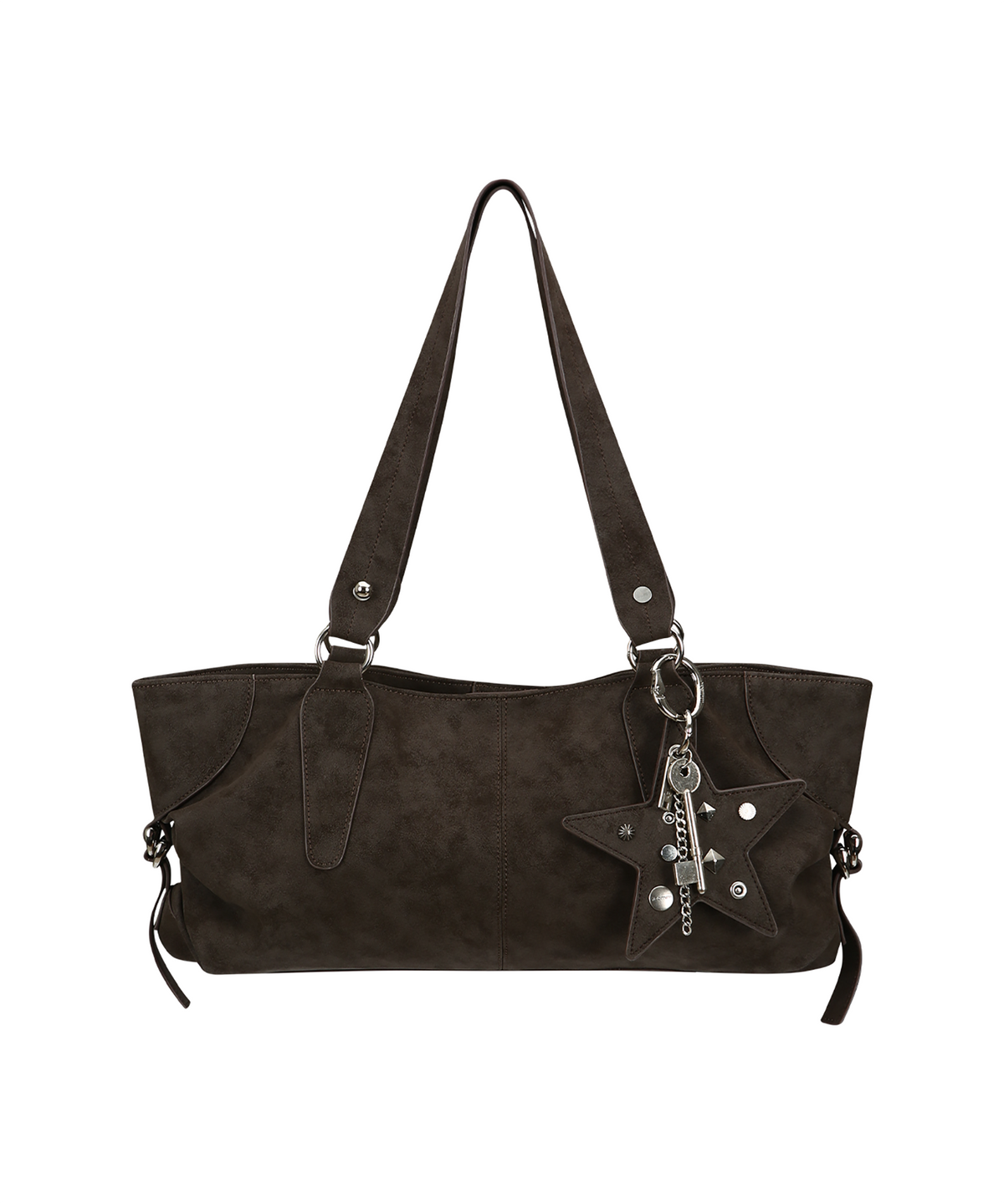여밈(YEOMIM) ranch bag (grunge brown) & keyring set