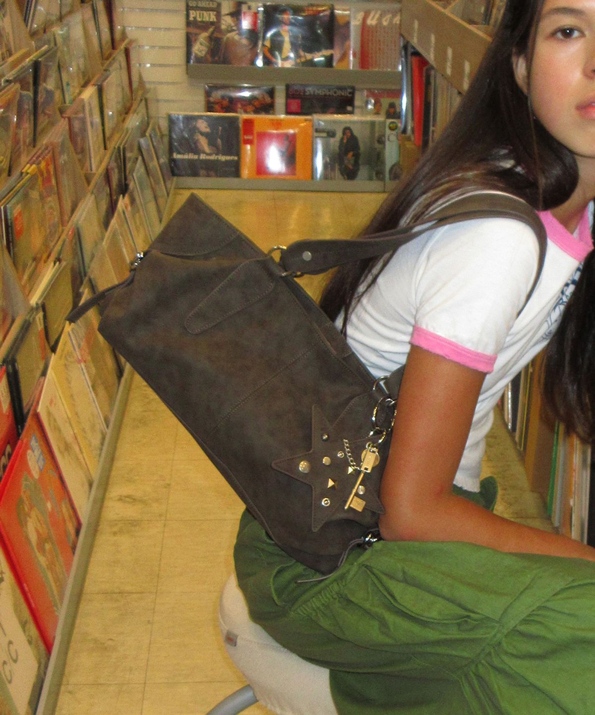 여밈(YEOMIM) ranch bag (grunge brown) & keyring set